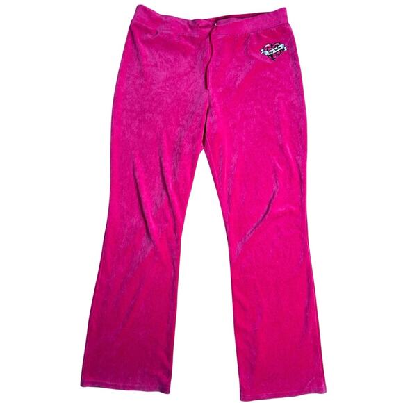 Juicy Couture Pants - Y2K Juicy Couture Tracksuit Pants Velour Lounge Pink 18.5 Bottoms